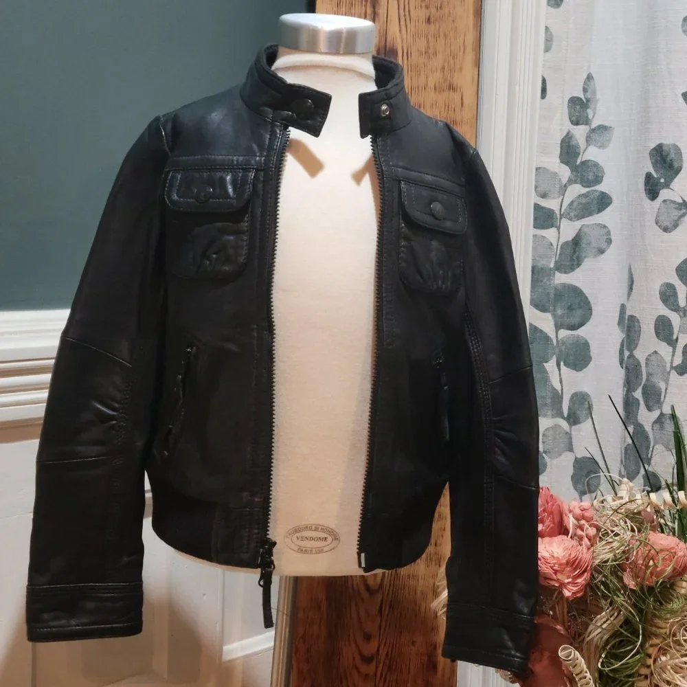 Vintage 77 Kids by American Eagle Genuine Leather Jacket